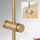 Double Panel Hole Rod Support - Double-Sided (Hang 2 Signage Boards with Holes, Back-to-Back)