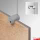 Gold Top/Bottom Panel Support (10mm) - Exhibit Boards & Tiles On Gold Cable Displays