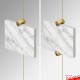 Gold Top/Bottom Panel Support (10mm) - Exhibit Boards & Tiles On Gold Cable Displays