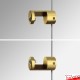 Gold Top/Bottom Panel Support (10mm) - Exhibit Boards & Tiles On Gold Cable Displays