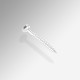 U Rail Screw (Round head), White