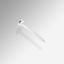 U Rail Screw (Round head), White