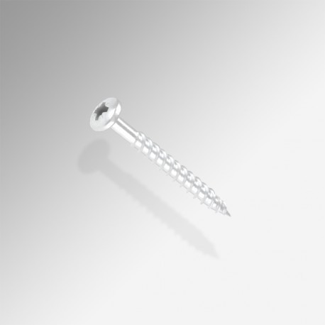 U Rail Screw (Round head), White