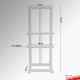 Upright Easel 180cm - Large H-frame for Multiple Pictures