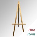 [HIRE] Greco Gold Wood Easel - Golden Art Tripod for A4 to A0 Frames