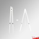 Metal Greco Table Easel 70cm - Small Tripod for Tabletop & Window Displays