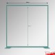 Fabric Hanging Display Stand - Freestanding Frame & Aluminium Material Hangers