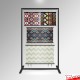 Fabric Samples Display Rack - Freestanding Frame, Material Hangers & Cables