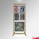 Fabric Samples Display Rack - Freestanding Frame, Material Hangers & Cables