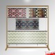 Fabric Samples Display Rack - Freestanding Frame, Material Hangers & Cables