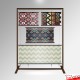Fabric Samples Display Rack - Freestanding Frame, Material Hangers & Cables