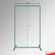Fabric Samples Display Rack - Freestanding Frame, Material Hangers & Cables