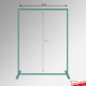 Fabric Samples Display Rack - Freestanding Frame, Material Hangers & Cables
