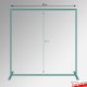 Fabric Samples Display Rack - Freestanding Frame, Material Hangers & Cables