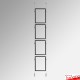 Double-Sided Ceiling-To-Floor Cable Poster Display Kit (A3, A4, A5) - Complete Hanging Wires & Frames, Portrait