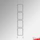 Double-Sided Ceiling-To-Floor Cable Poster Display Kit (A3, A4, A5) - Complete Hanging Wires & Frames, Portrait