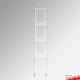Double-Sided Ceiling-To-Floor Cable Poster Display Kit (A3, A4, A5) - Complete Hanging Wires & Frames, Portrait