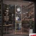 Double-Sided Ceiling-To-Floor Cable Poster Display Kit (A3, A4, A5) - Complete Hanging Wires & Frames, Portrait