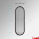 Ceiling Oval Mesh Hanging Kit (3 Sizes) - Stadium Shaped Grid Panel & Suspension Cables Set, Various Colours!
