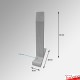 Black Display Plinth (Wood Monolith Stand 1M)