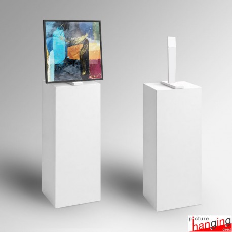Black Display Plinth (Wood Monolith Stand 1M)