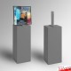 Black Display Plinth (Wood Monolith Stand 1M)