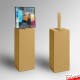 Black Display Plinth (Wood Monolith Stand 1M)