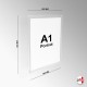 Arch Display Stand With A1 Poster Panel - Freestanding Frame & Acrylic Pocket, Portrait & Landscape