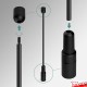 Black Rod Display Shelf Fittings Kit - Create Suspended Glass & Wood Shelving Units (Shelf Boards Not Included)