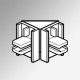 Minirail Corner-Connector profile