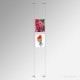 A4 Ready-Made Cable Display Kits (Wall-to-Wall) - Acrylic Pockets & All Wall Fittings Set, Complete System