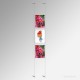 A4 Ready-Made Cable Display Kits (Wall-to-Wall) - Acrylic Pockets & All Wall Fittings Set, Complete System