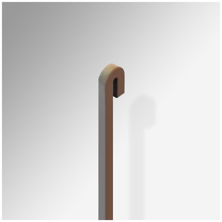 Hanging Rod, Straight (4mm), Plain Steel