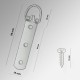 Strap Hanger + Screw, Dimensions