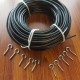 Voile / Net Curtain Wire, Black