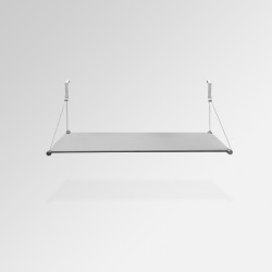 'Temporary Walls' Glass Shelf Unit (Single Shelf)