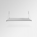 'Temporary Walls' Glass Shelf Unit (Single Shelf)