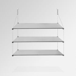 'Temporary Walls' Glass Shelf Unit (Triple Shelf)