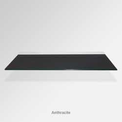 'Anthracite' Colored Glass Shelf (Inc. Bracket)