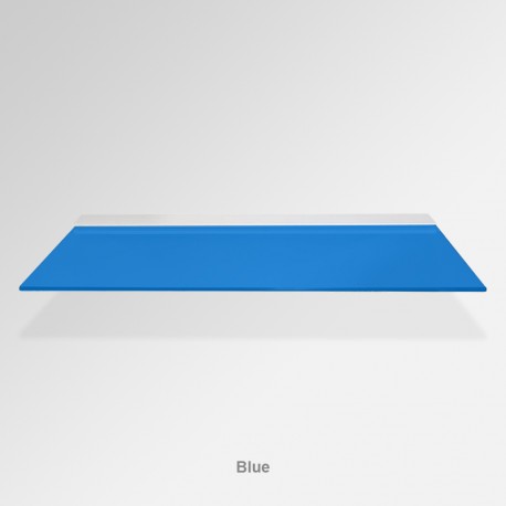 'Blue' Colored Glass Shelf (Inc. Bracket)