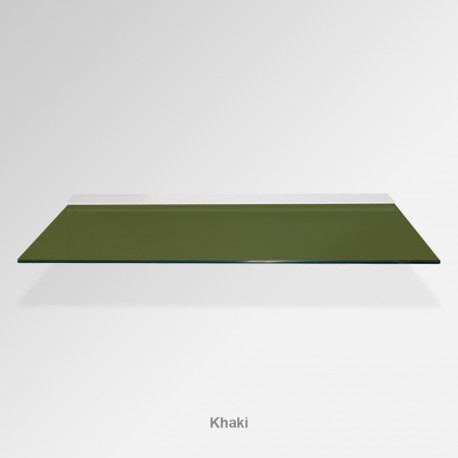 'Khaki' Colored Glass Shelf (Inc. Bracket)