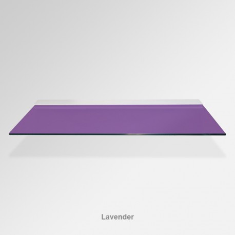 'Lavender' Colored Glass Shelf (Inc. Bracket)