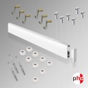 Clip Rail 3m 'All-in-one' Gallery System Kit (Wall Track)