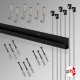 J Rail 3m 'All-in-one' Gallery System Kit (Heavy Duty), Black Finish