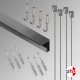 C Rail 2m 'All-in-one" Gallery System Kit (Heavy Duty), Silver