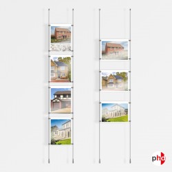 A4 Ceiling / Floor Rod Display Set (Complete)