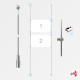 2x A3 Ceiling / Floor Rod Display Set (Landscape)