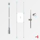 1x A3 Ceiling / Floor Rod Display Set (Portrait)