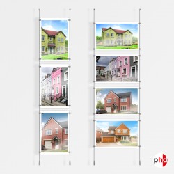 A3 Ceiling / Floor Rod Display Set (Complete)
