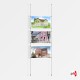 3x A3 Ceiling / Floor Rod Display Set (Landscape)